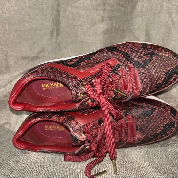 MICHAEL Michael Kors Women’s Billie Trainer Sneakers Red Size 6.5 - Picture 8 of 15